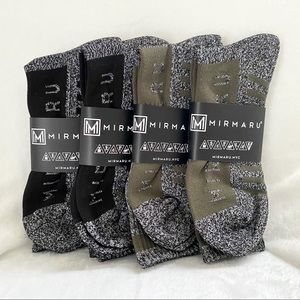 Mirmaru Men’s Cushioned Socks, 4 Pack